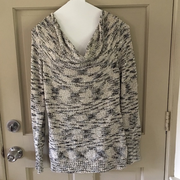 EVereve Sparkly Cowl Neck Sweater - Picture 1 of 8